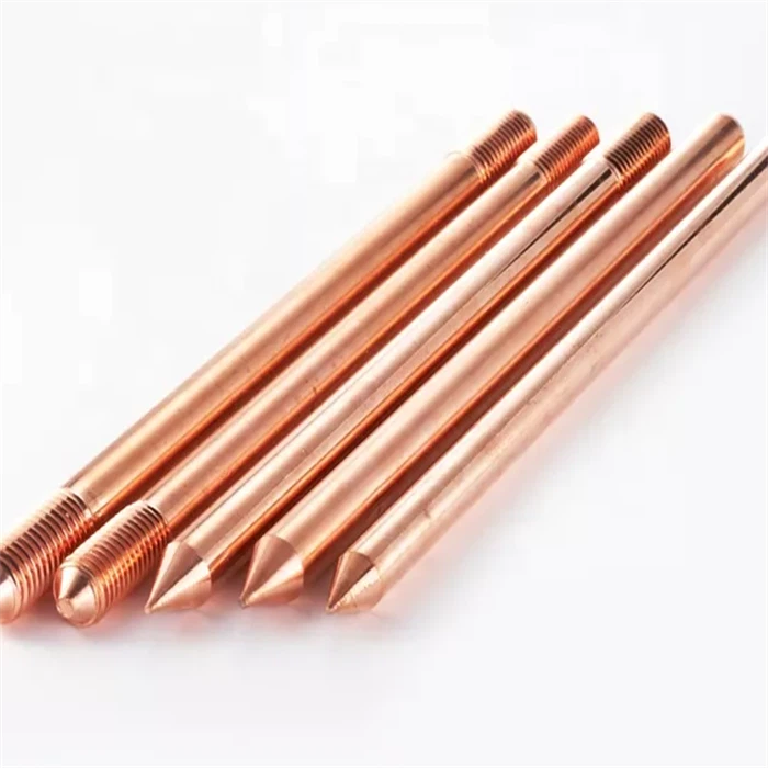 High Carbon Copper Ground Rods Clad Steel Earth Rod