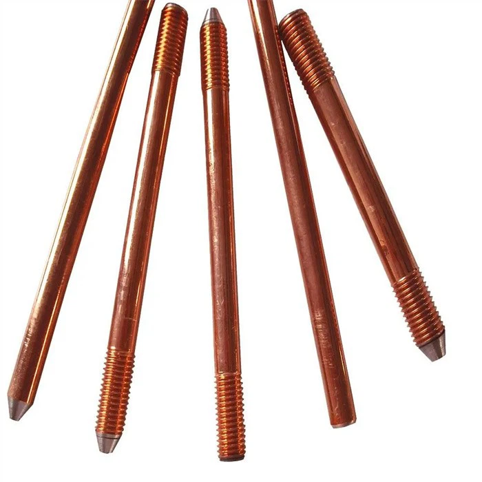 High Carbon Copper Ground Rods Clad Steel Earth Rod